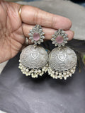 E23B - Phool Brass Handcrafted Jhumka