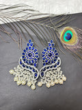 E30B - Indigo pearl earrings