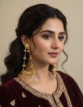 Kashmiri Golden Earrings