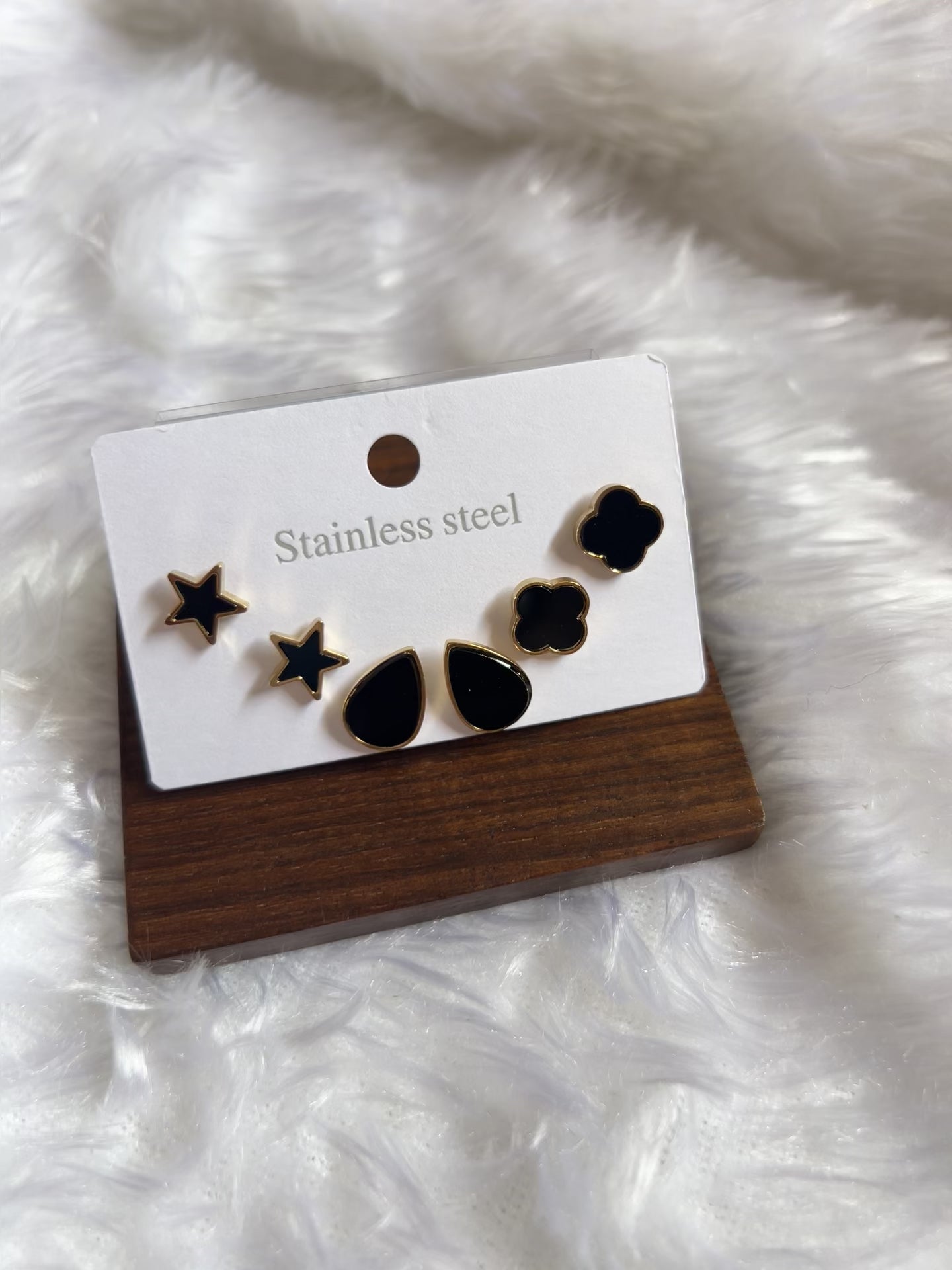 Anti Tarnish 3 Earrings Combo Set