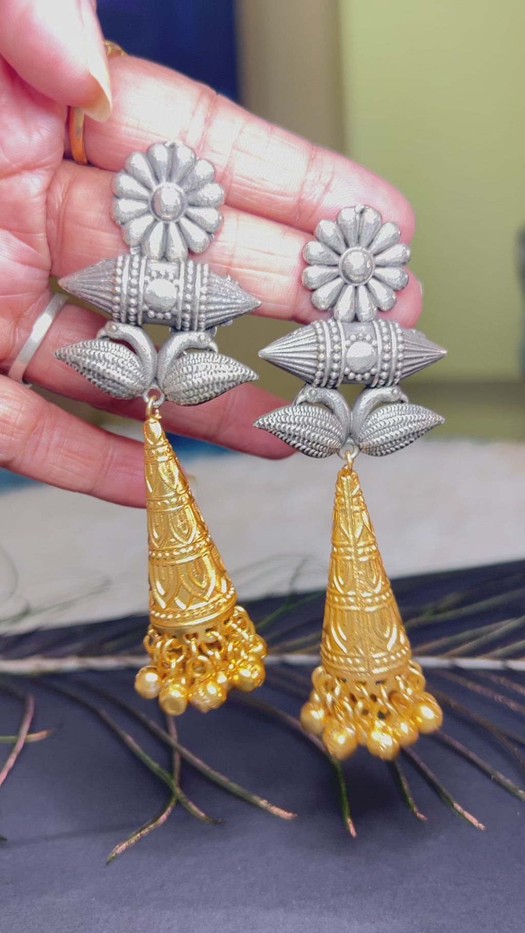 Sample dual tone earring