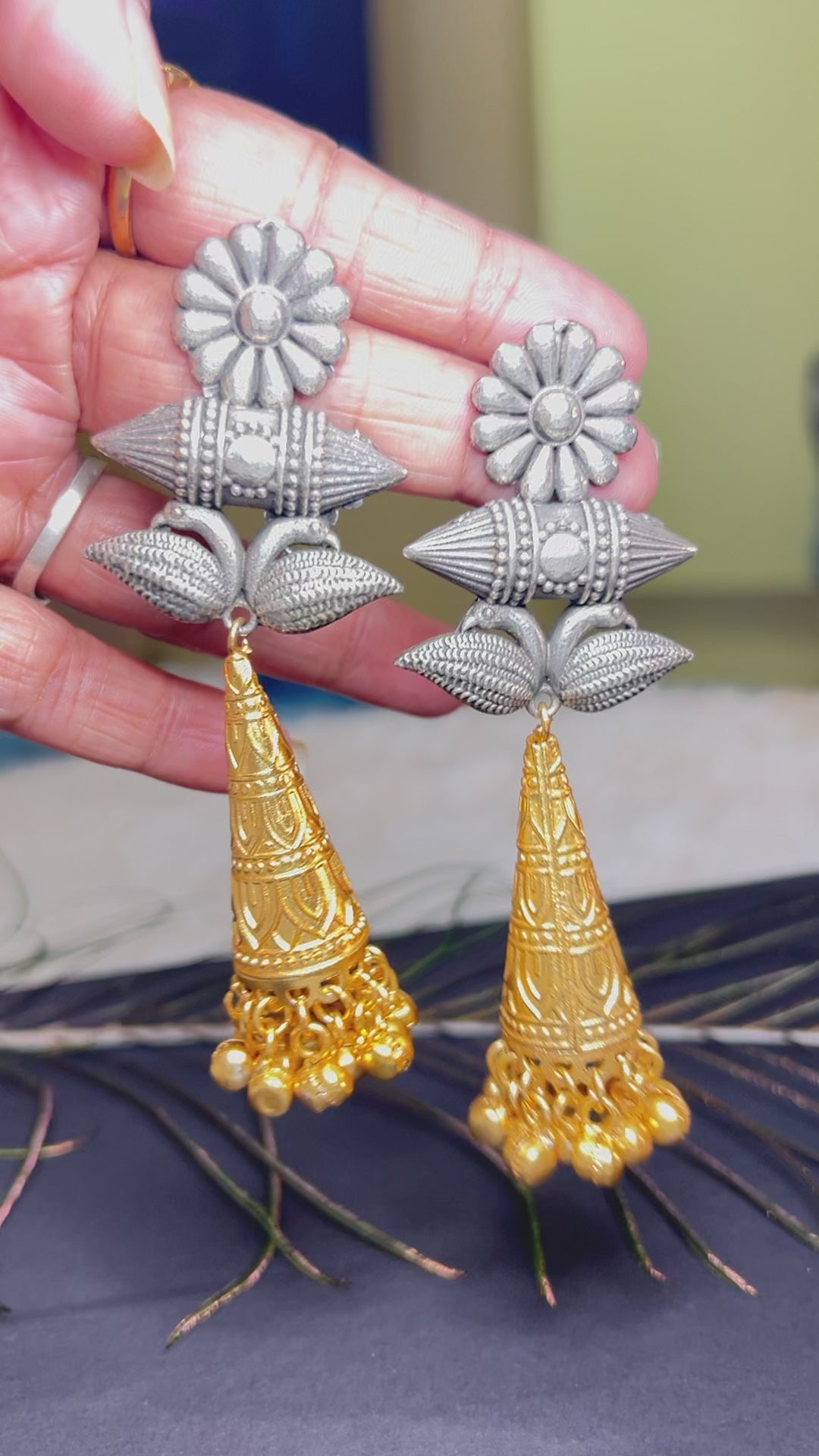 Sample dual tone earring